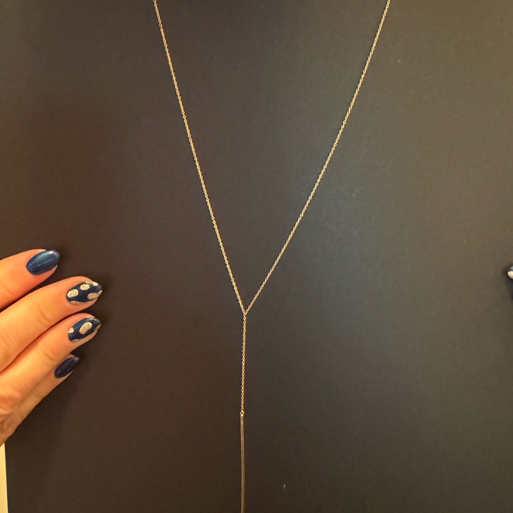 Catbird  14kt Gold Lariat Necklace